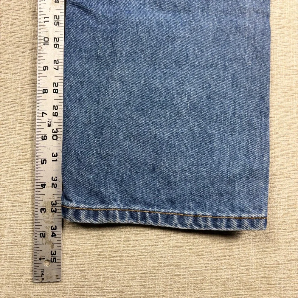 Levis 505 Mens 38x34 Light Distress Jeans Thigh Fade ** Vintage Style ** Denim